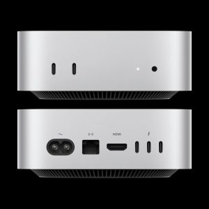 Mac mini m4 chip pure front pure back screen usen.tif